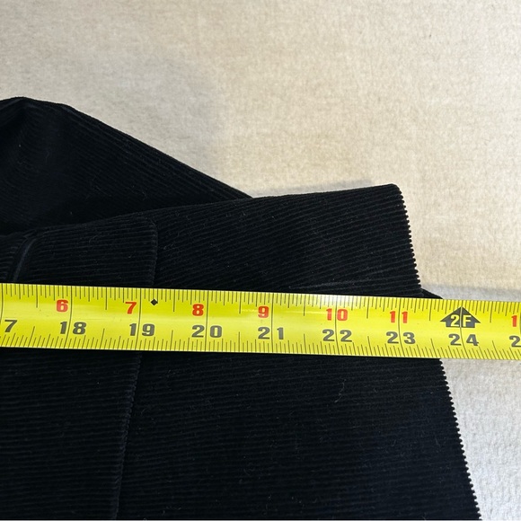 Rafaella Blazer Jacket Women's Corduroy Black w/Shoulder‎ Pads Size 8 - Picture 8 of 8